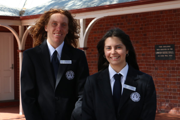 Harper Harradine and Tehya Clarke - 2022 School Captains